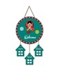 Welcome To Our Home Round Wooden Wall Hanging