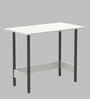 Gustowe Small Writing Table in White Finish