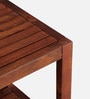 Guyane Mango Wood End Table In Walnet Finish