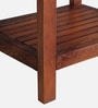 Guyane Mango Wood End Table In Walnet Finish