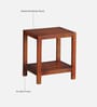 Guyane Mango Wood End Table In Walnet Finish