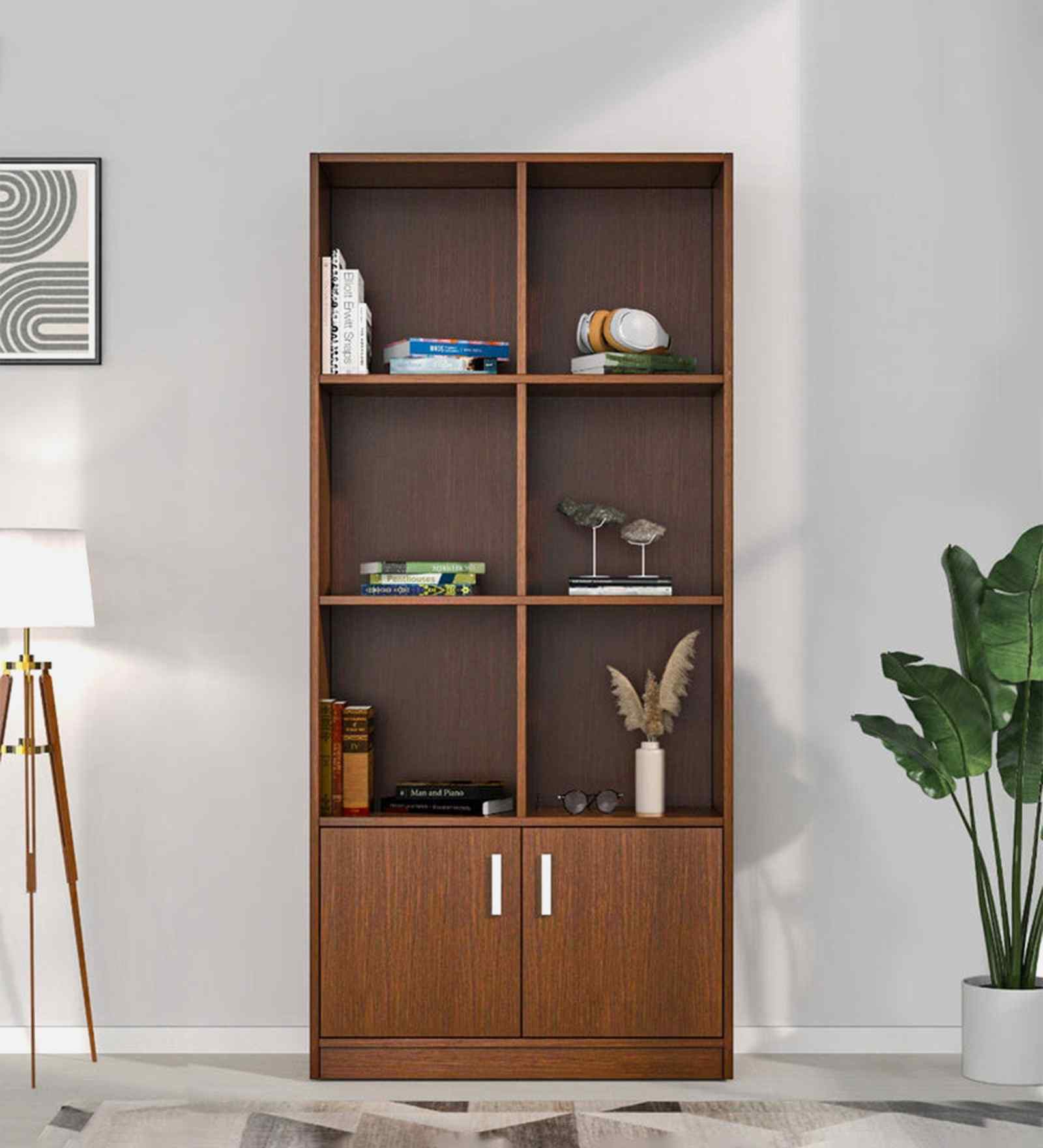 Gwen 3 Tier Storage Cabinet In Legno Oak Finish