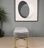 Gwen Suede Bench In Grey Color