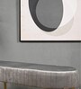 Gwen Suede Bench In Grey Color