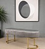 Gwen Suede Bench In Grey Color