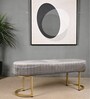 Gwen Suede Bench In Grey Color