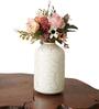 Gwen White Iron (Pack of 2) Vases