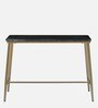 Berilo Writing Table & Chair Set In Green & Golden Finish