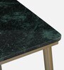 Berilo Writing Table & Chair Set In Green & Golden Finish
