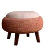 Gypsy Cushioned Stool in Natural Colour