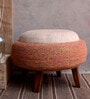 Gypsy Cushioned Stool in Natural Colour