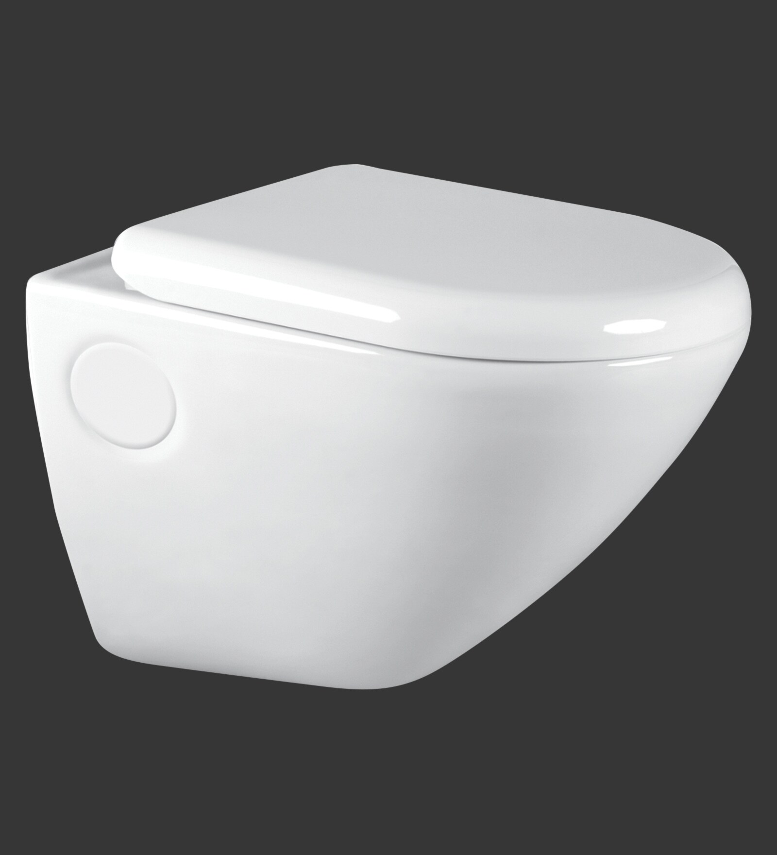 Buy Ceramic White P Trap Wall Mounting Commode (L 28, W 15, H 18