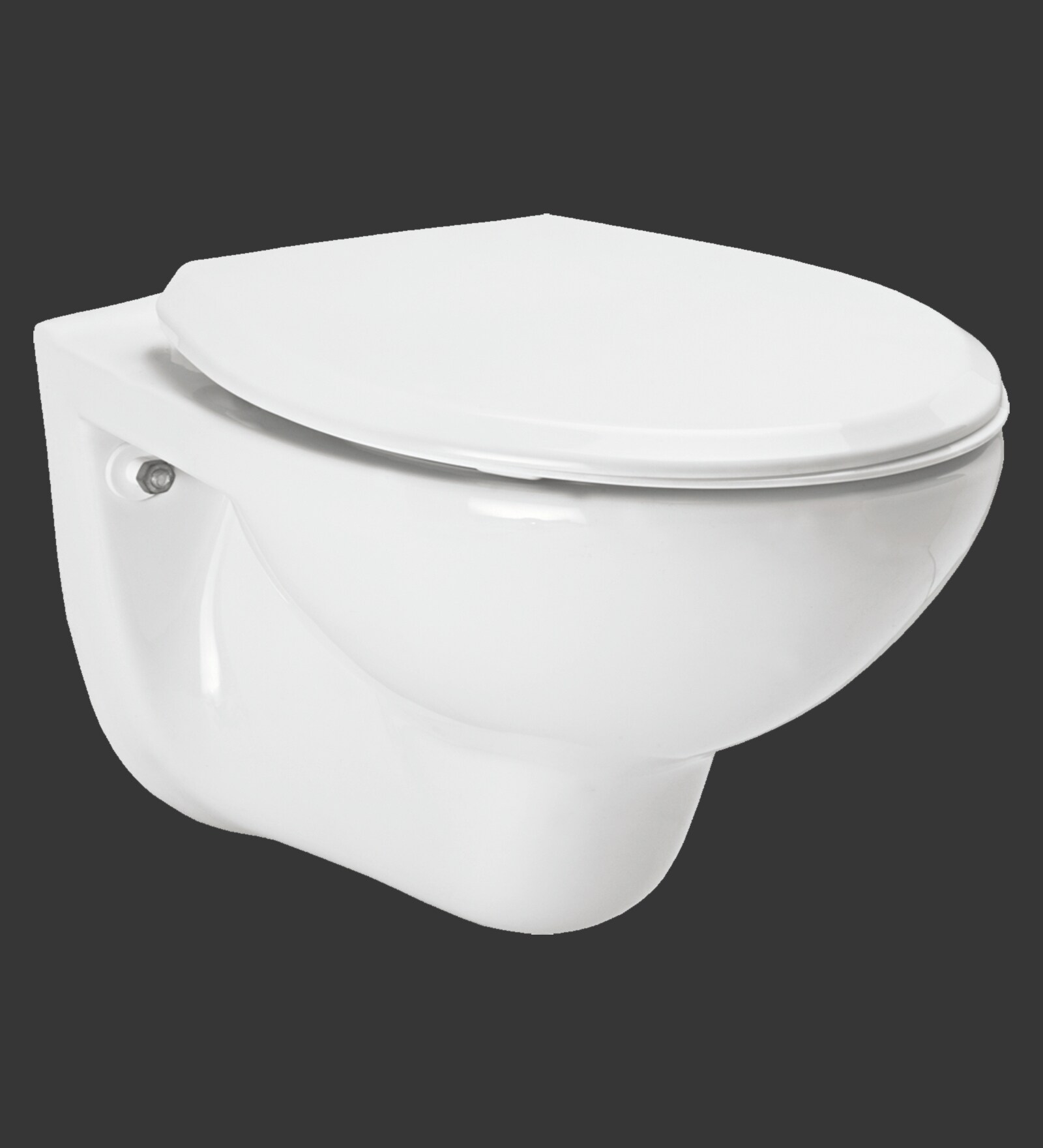 Buy Ceramic White P Trap Wall Mounting Commode (L 15, W 28, H 18