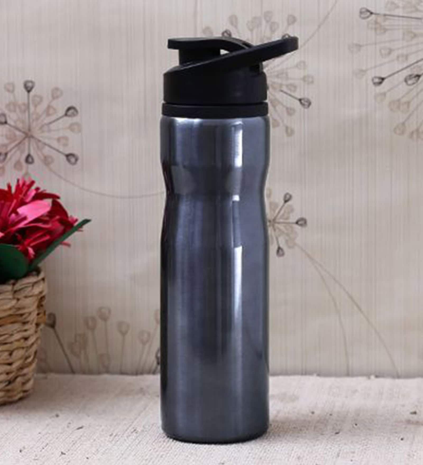 H2Go Omada Black Stainless Steel 750 ML Drinking Bottle