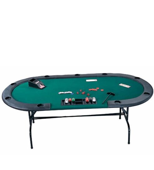 Omada 9 Seater Poker Table With High Roller Velvet Felt