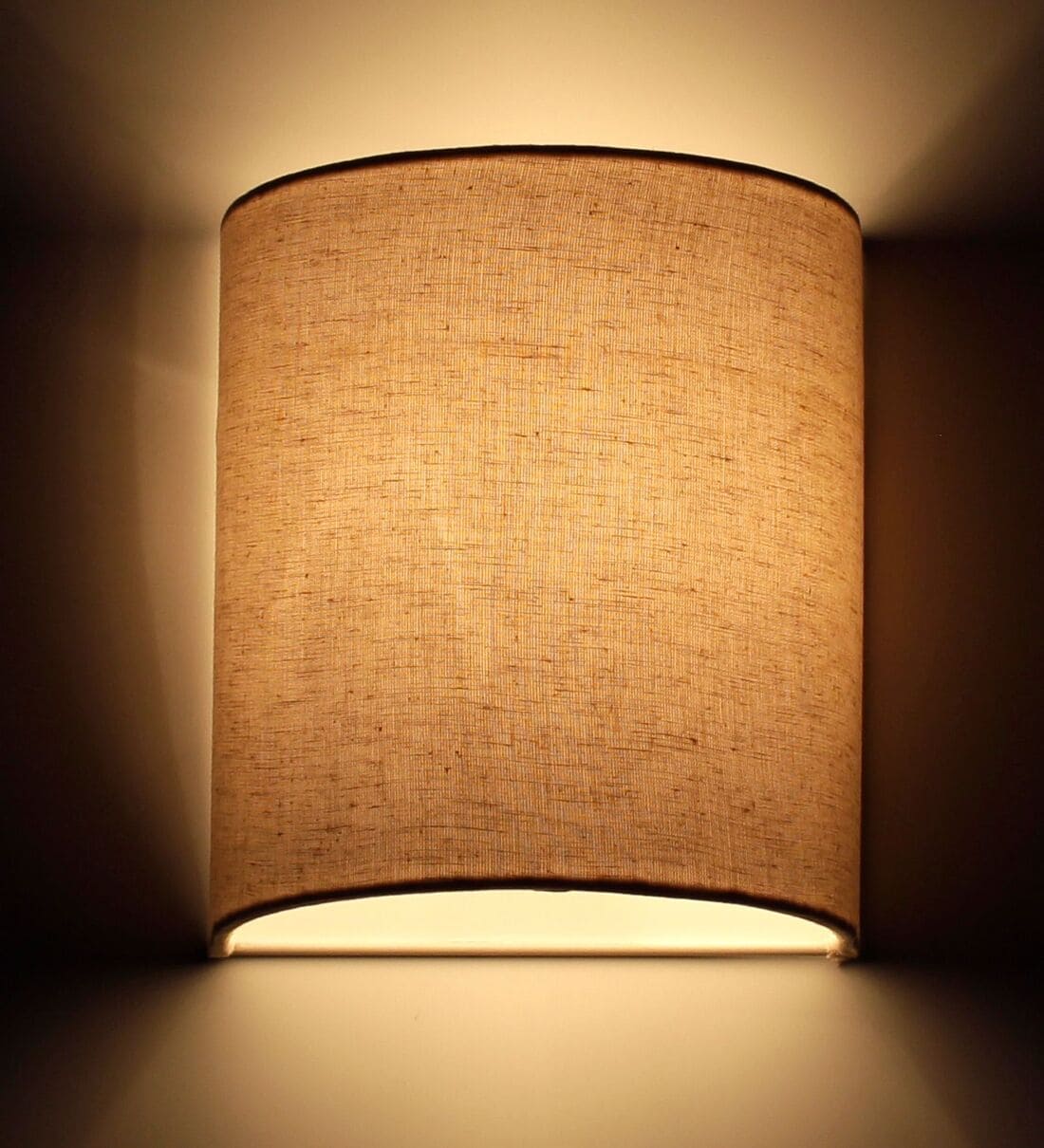 Buy Half Cylindrical Shape Metal Wall Flush Mount Light with Textured ...