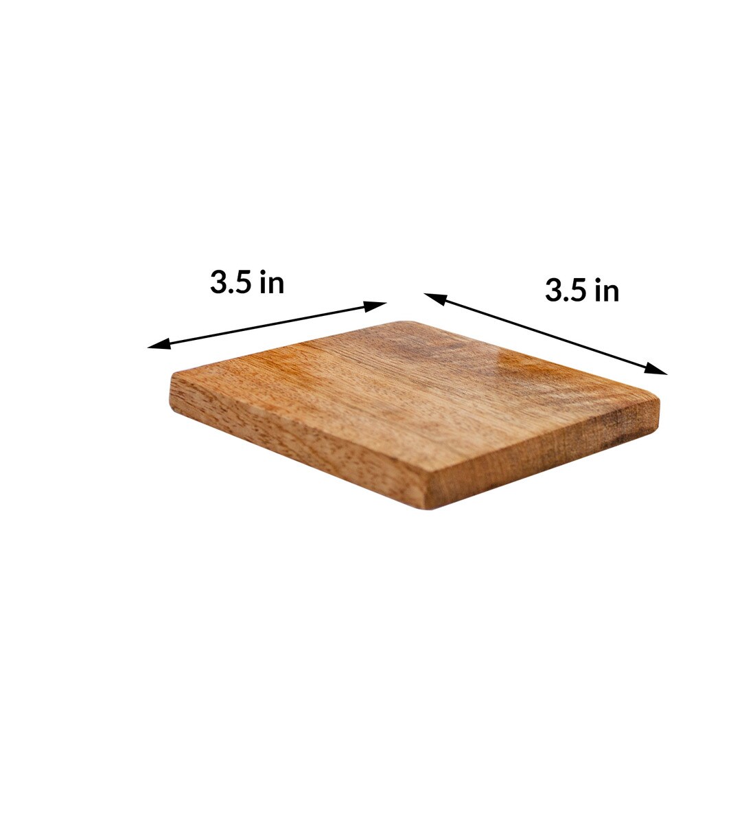 MANT-MAT SET OF SOLID MANGO WOOD PLACEMATS & COASTERS - new shape - SET/2  MATS/COASTERS