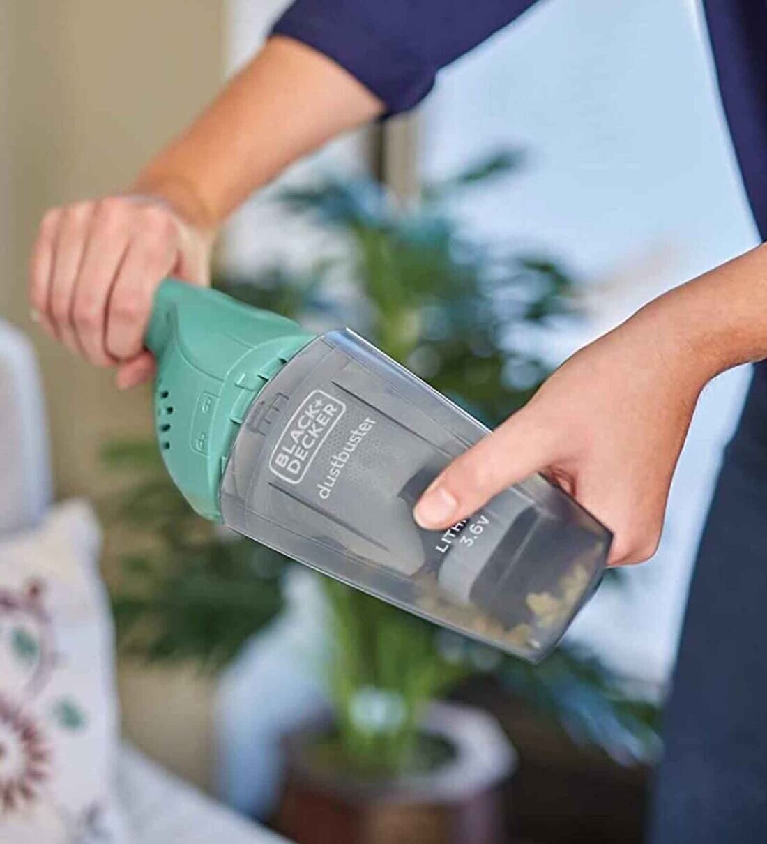 Buy Handheld Vacuum Cleaner 3.6V 1.5Ah Cordless Epp Dry Mint With Bowl