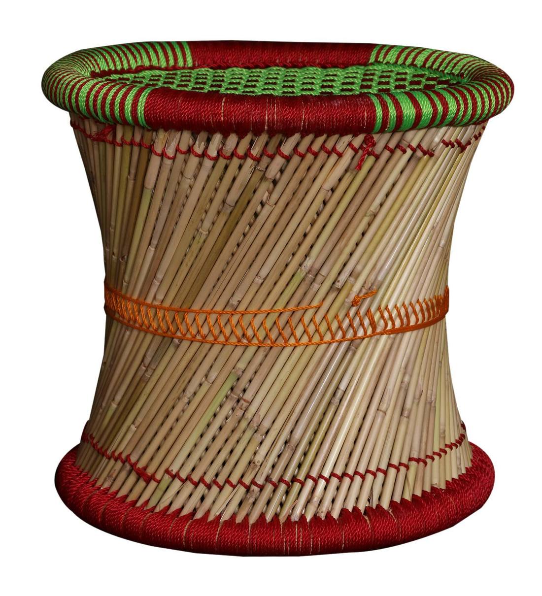 Buy Ethnic Handcrafted Stool in Multi Colour by Shinexus Online Traditional Seating Stools