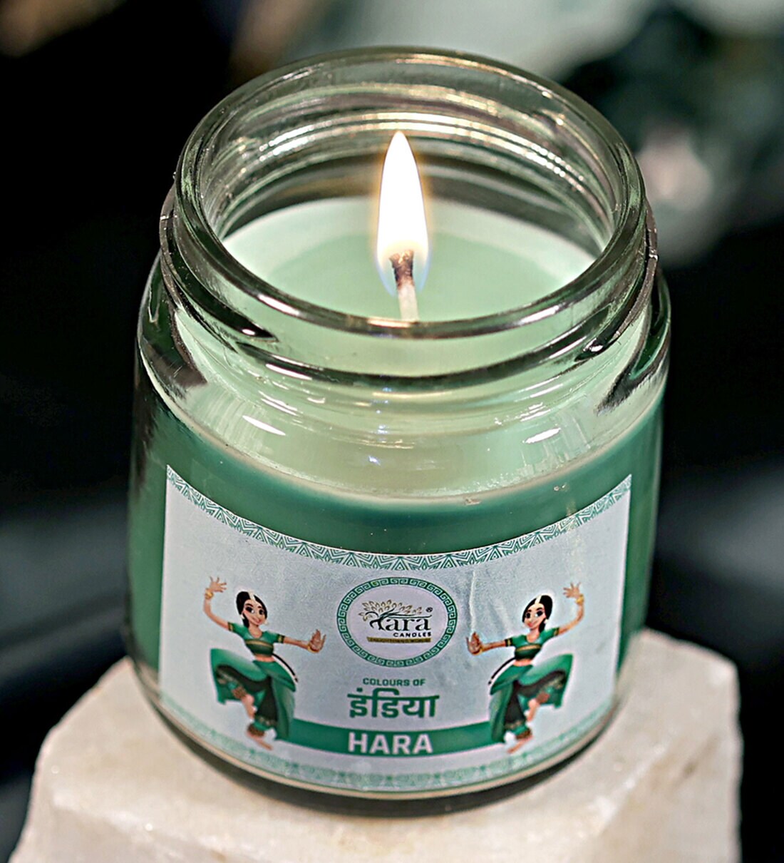 Buy Hara Scented Jar Candle Colours Collection by Tara Enlightening