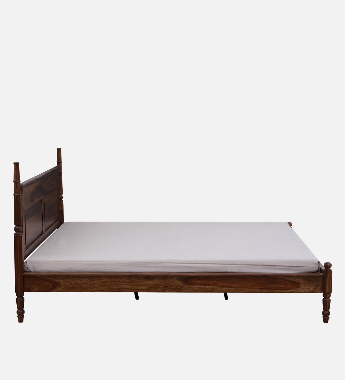 Buy Harleston Sheesham Wood Queen Size Bed In Provincial Teak Finish By