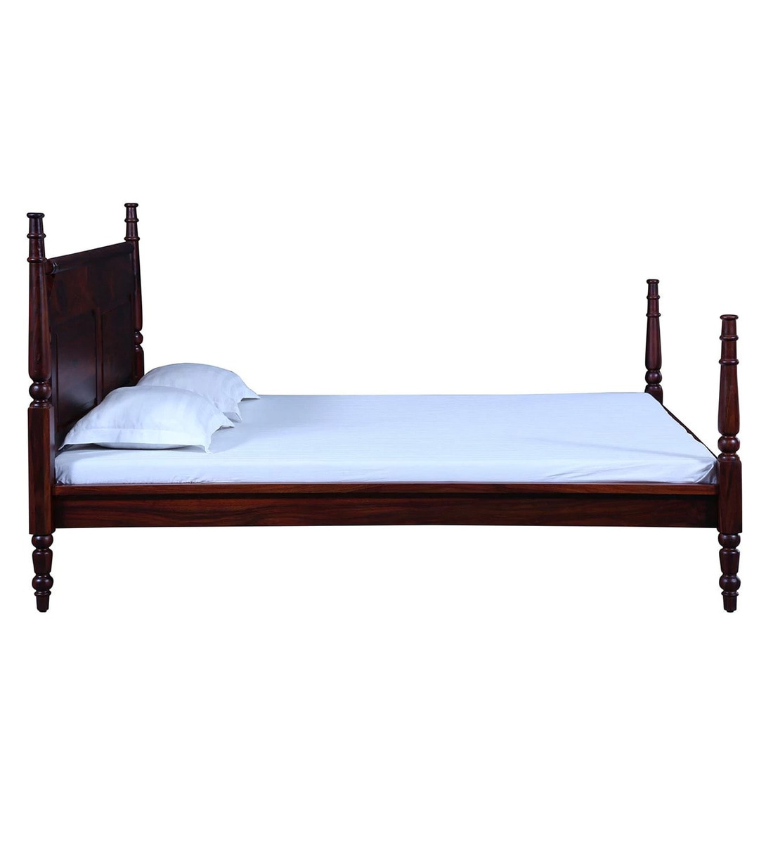Buy Harleston Solid Wood King Size Bed in Honey Oak Finish Amberville