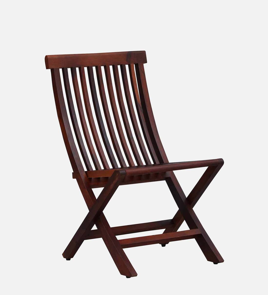 Buy Siegen Sheesham Wood Folding Chair in Honey Oak Finish (Set of 2