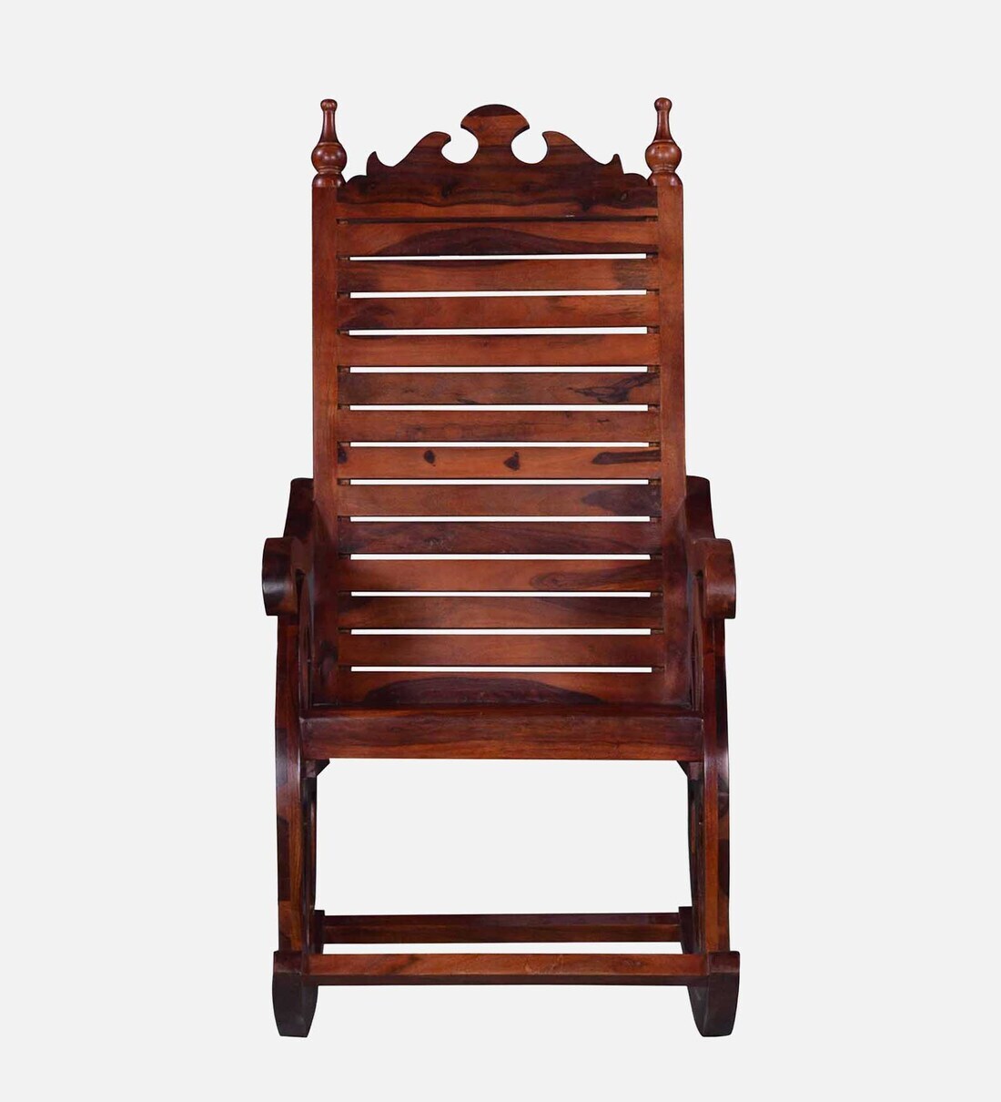 Buy Harold Sheesham Wood Rocking Chair in Honey Oak Finish Online ...