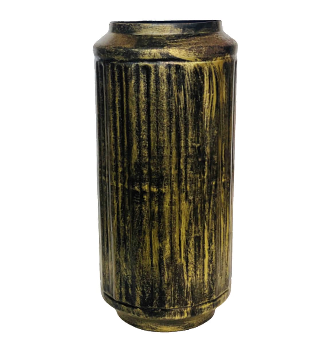 Buy Harrappan Brown Colour Metal Table Vase by Folkstorys Online
