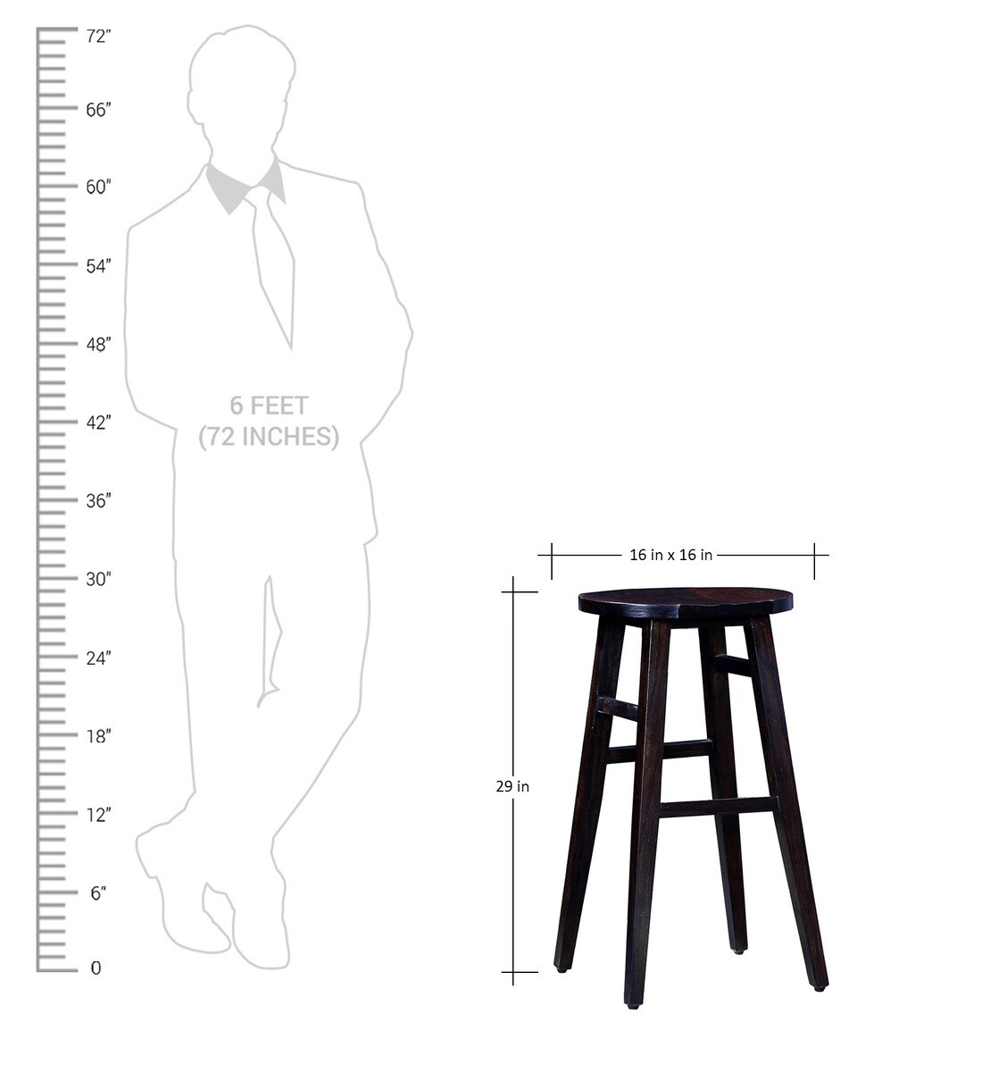 Buy Harrington Sheesham Wood Bar Stool In Warm Chestnut Finish Online Modern Bar Stools Bar