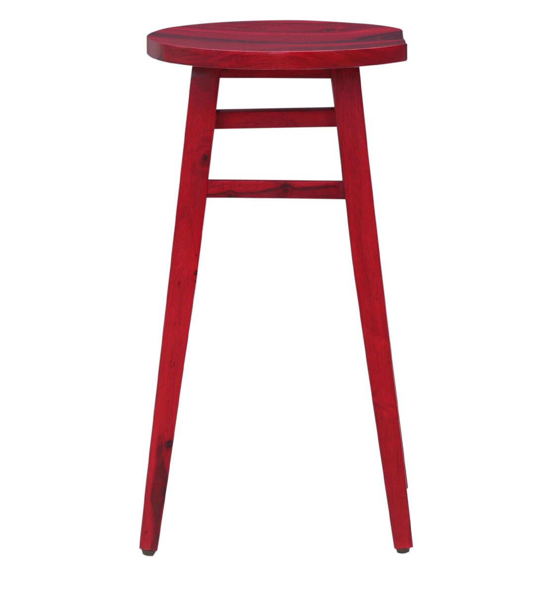 Buy Harrington Solid Wood Bar Stool In Spicy Red Finish By Woodsworth Online Modern Bar Stools