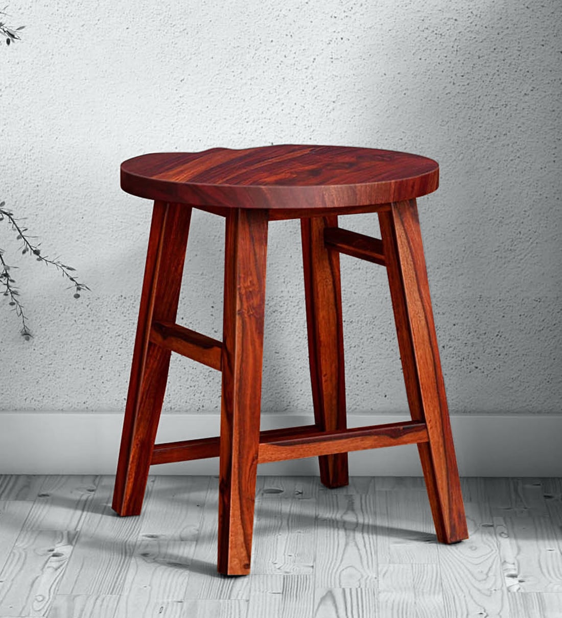 Buy Harrington Solid Wood Seating Stool In Honey Oak Finish By Woodsworth Online Modern