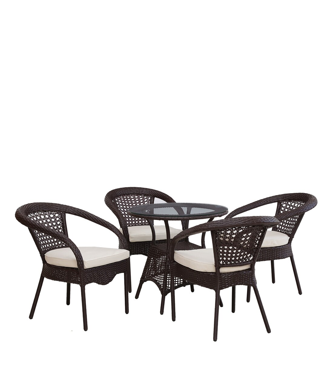 Buy Harry Patio Set in Wenge Finish By Bohemiana Online Patio Sets