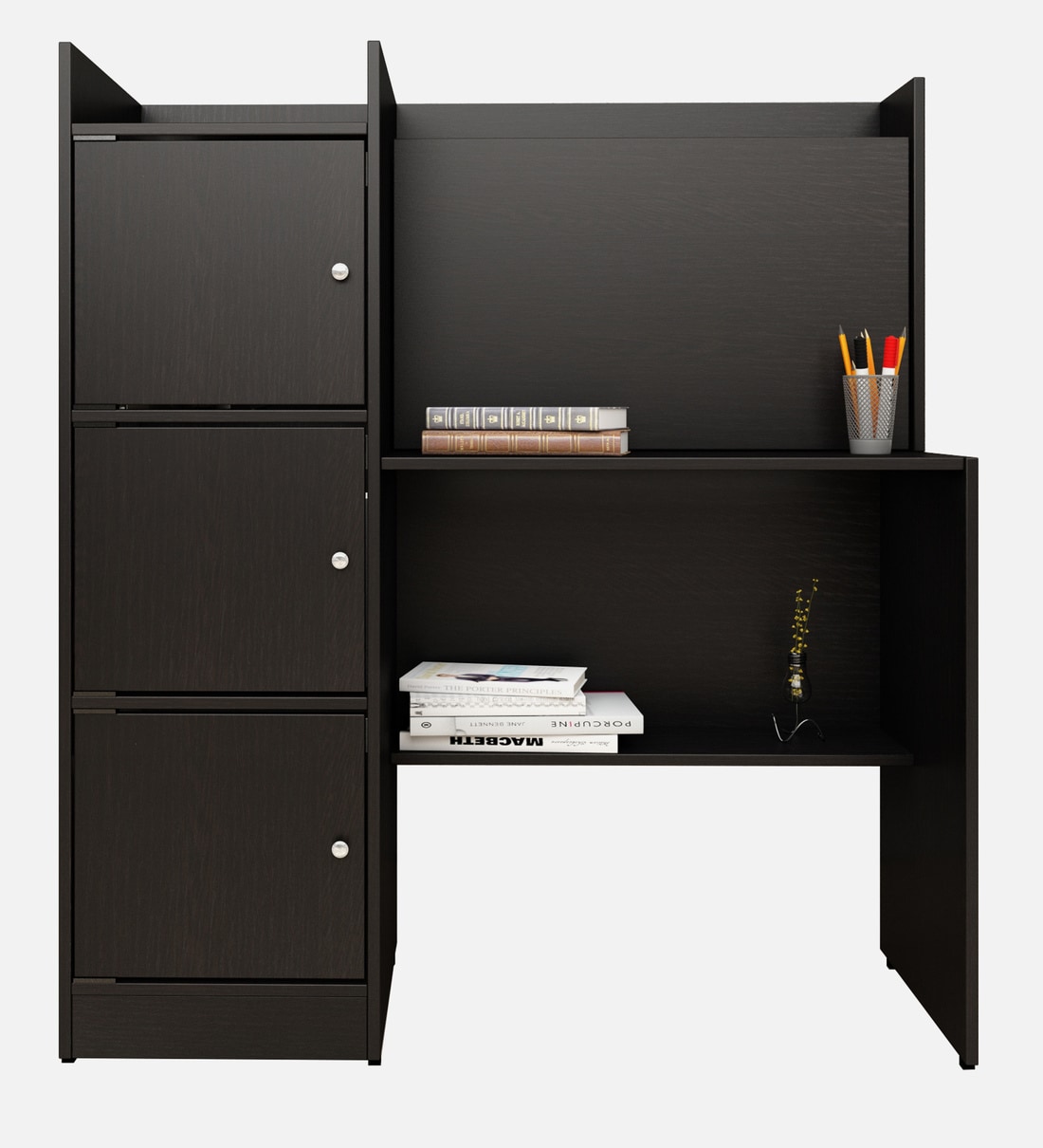 Buy Harwin Hutch Desk in Wenge Finish by Crystal Furnitech Online