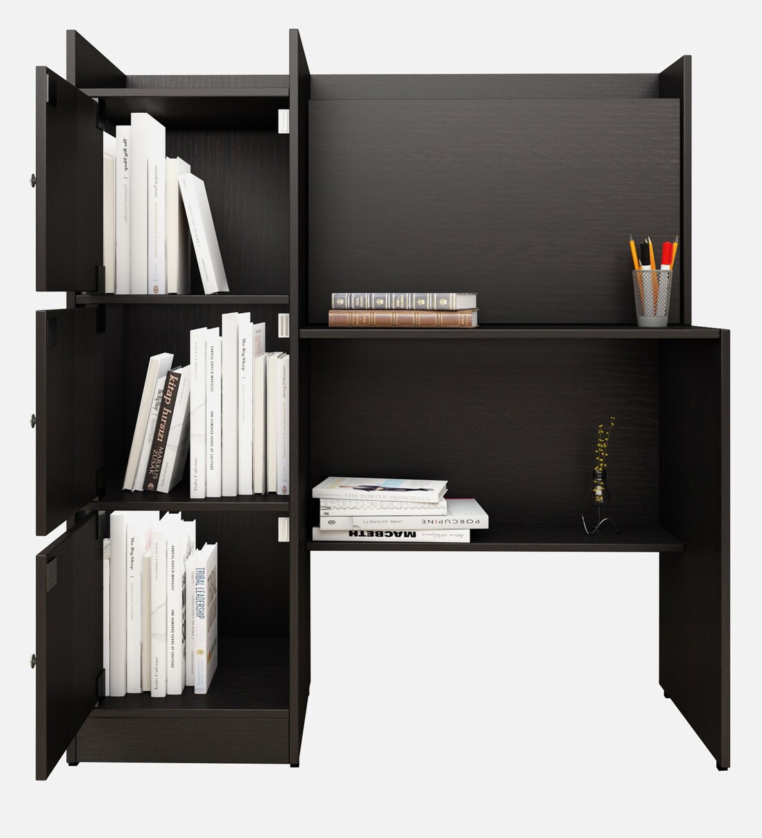 Buy Harwin Hutch Desk in Wenge Finish by Crystal Furnitech Online