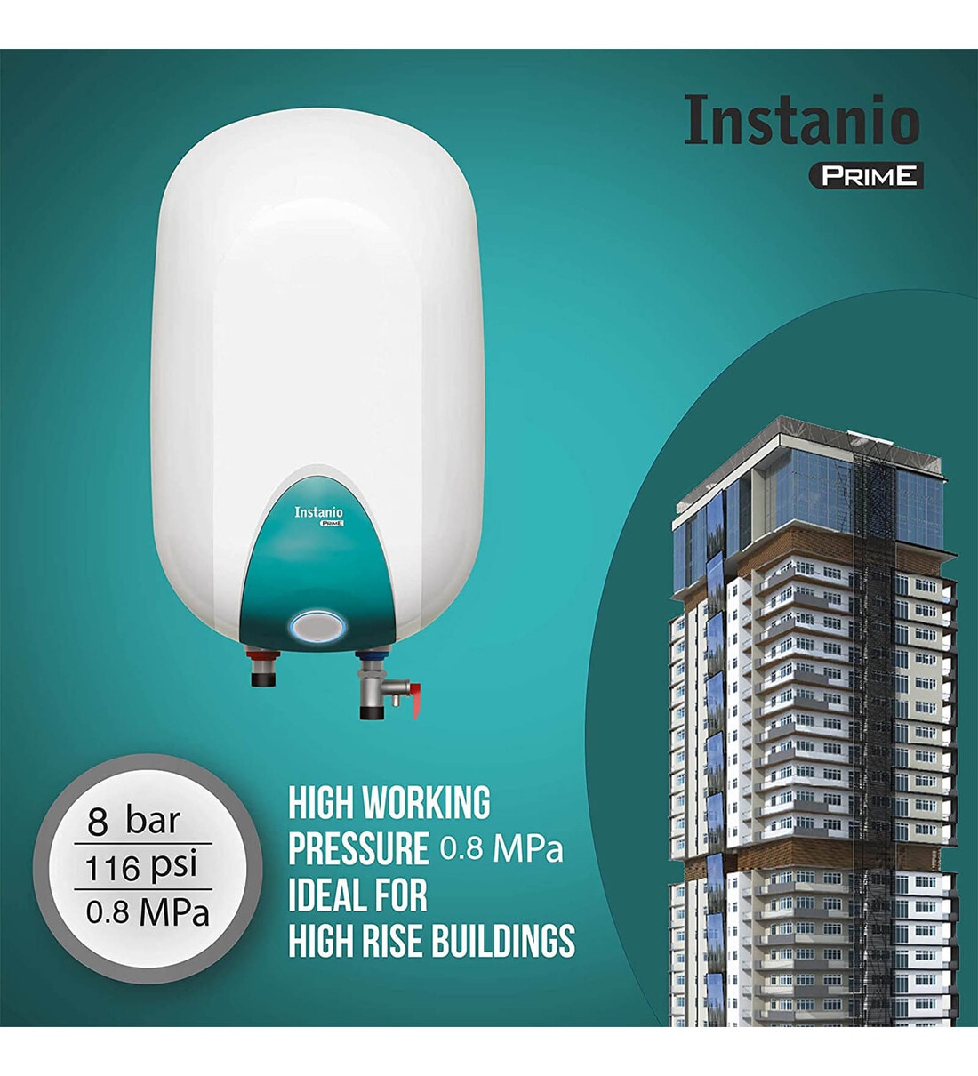 Buy Havells Instanio Prime 15l 2000w 4 Star Storage Water Heater At 48