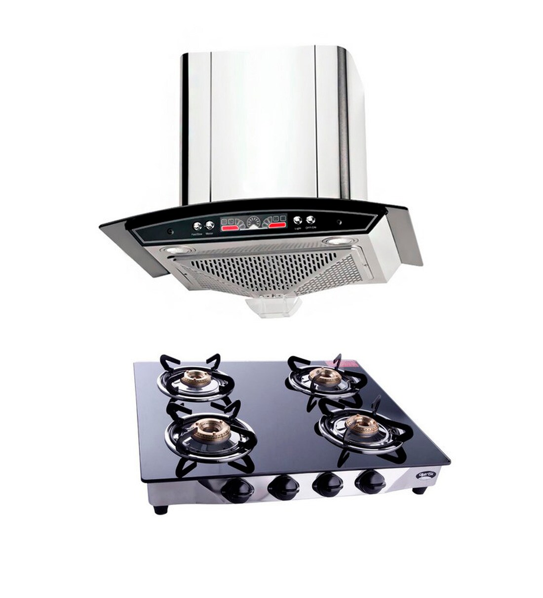 Buy Hawk Heavy Duty 60 Cm Hood Chimney & 4 Burner Cooktop Combo Online
