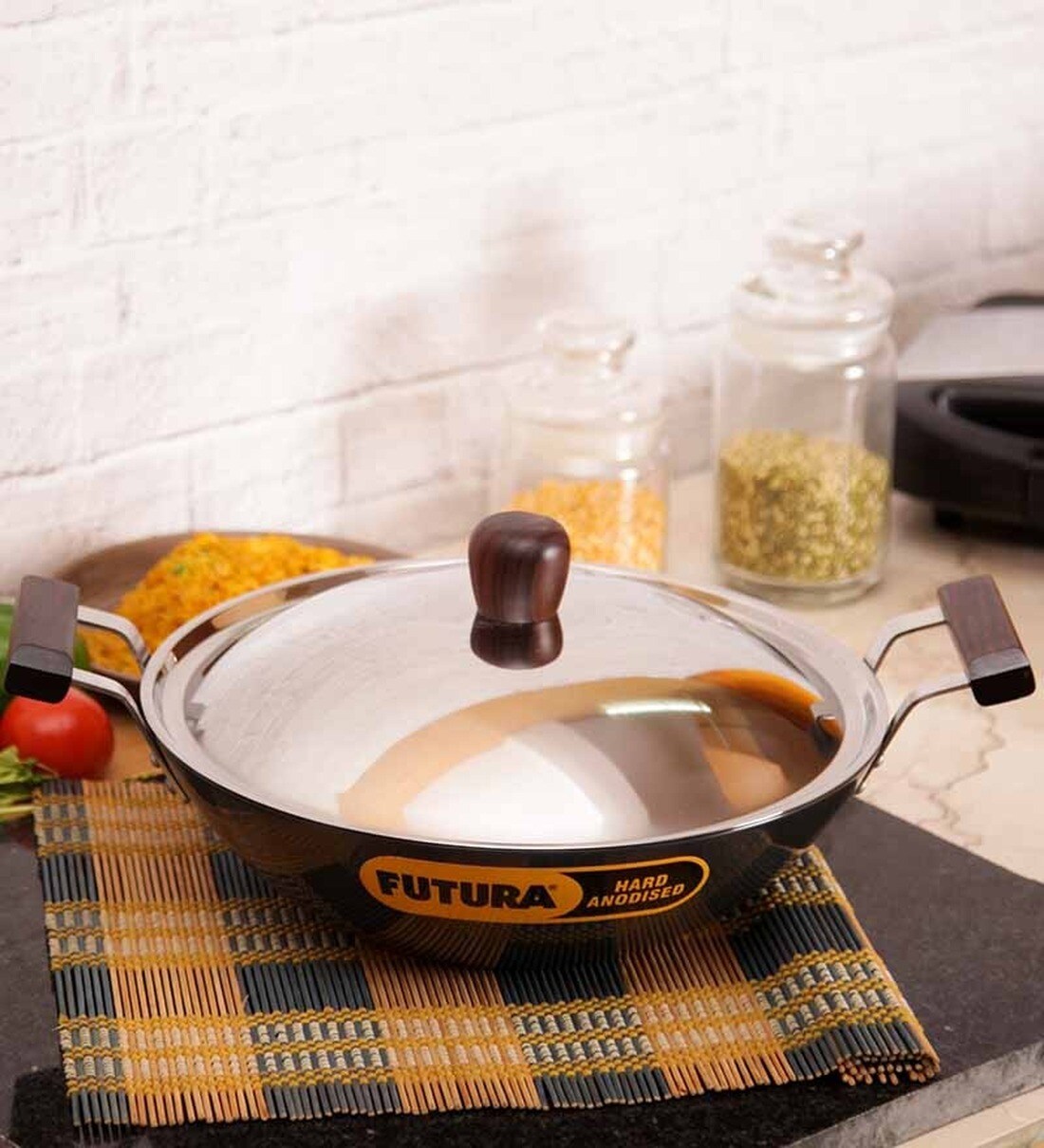 Buy Hawkins Futura Deep Fry Pan With Stainless Steel Lid 3.75 Ltr