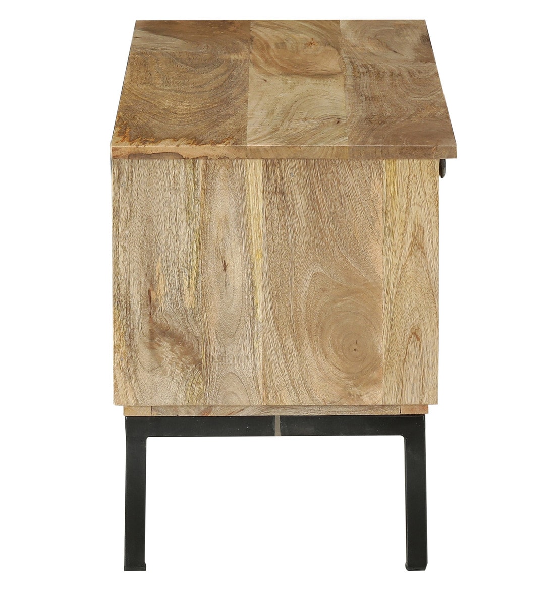 Buy Haywood Solid Wood Entertainment Unit In Natural Finish Bohemiana