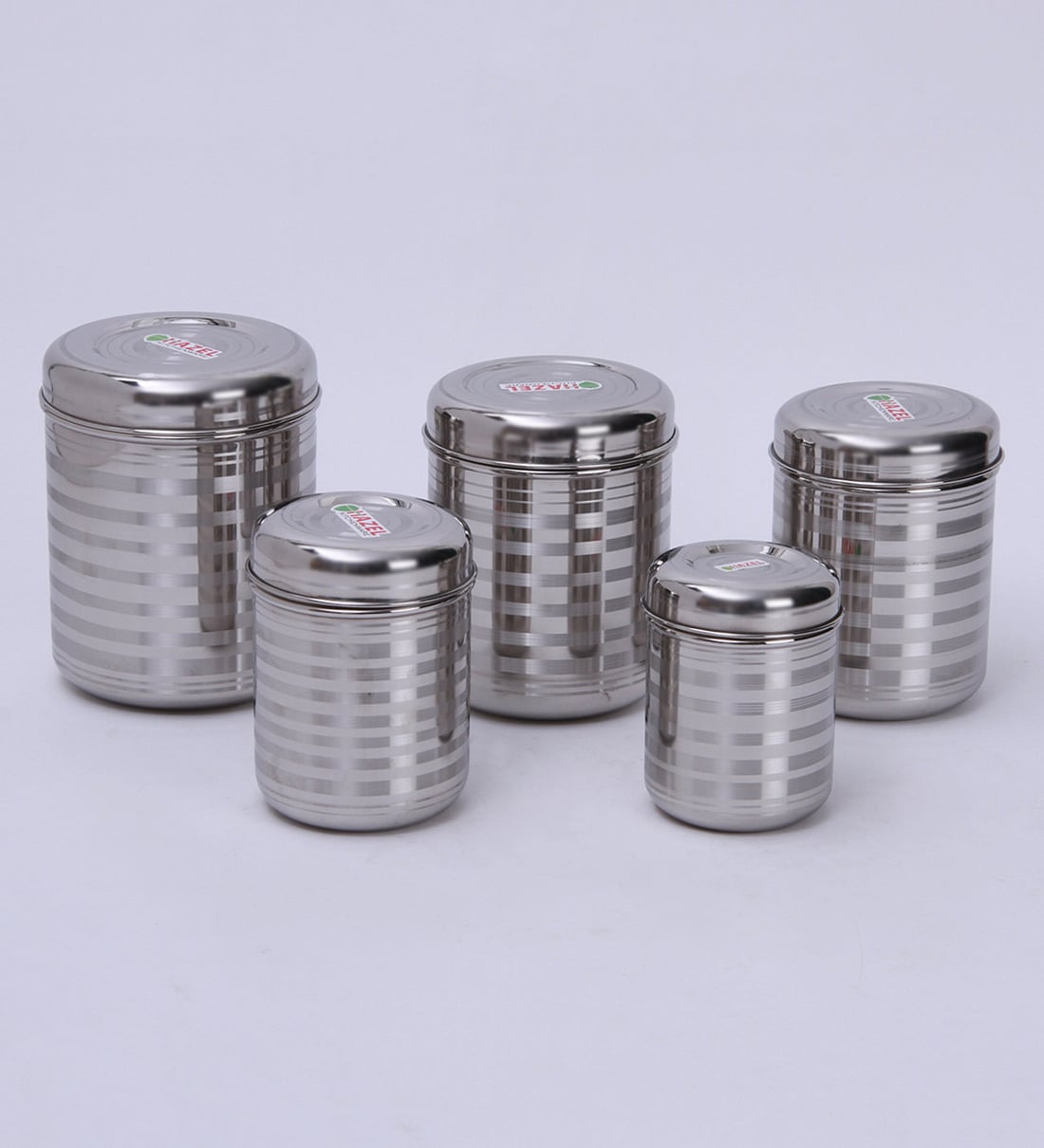 Buy Stainless Steel Kitchen Container Set of 5 By Hazel Online