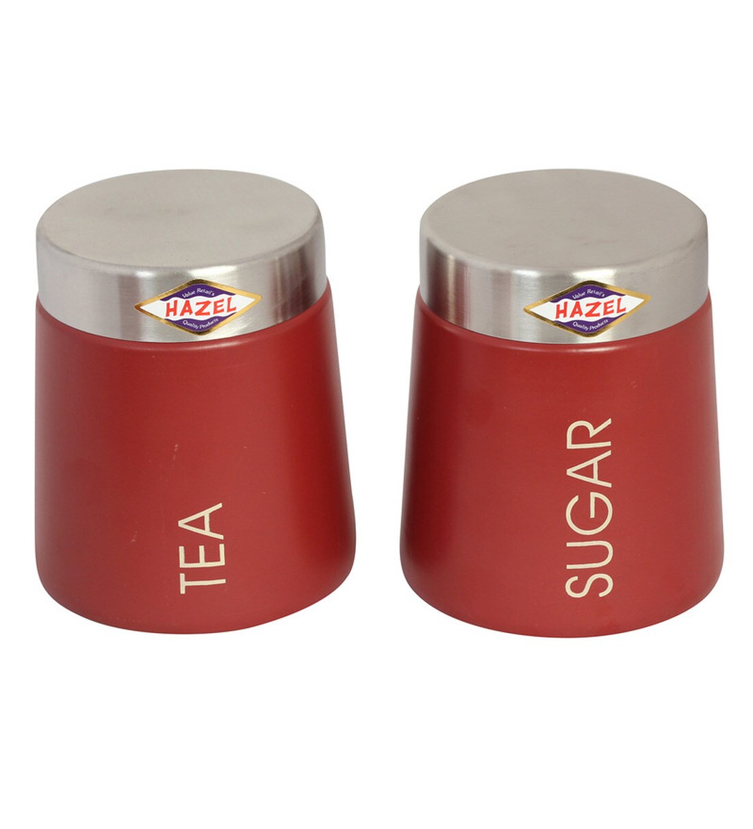 Buy Hazel Red 700ML 2piece Tea and Sugar Container Set Online