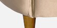 Hairo Velvet 2 Seater Sofa In Beige Colour
