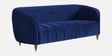 Hairo Velvet 2 Seater Sofa In Blue Colour