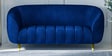 Hairo Velvet 2 Seater Sofa In Blue Colour