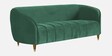 Hairo Velvet 2 Seater Sofa In Forest Green Colour