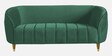 Hairo Velvet 2 Seater Sofa In Forest Green Colour