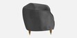Hairo Velvet 2 Seater Sofa In Iron Grey Colour