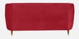 Hairo Velvet 2 Seater Sofa In Red Colour