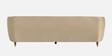 Hairo Velvet 3 Seater Sofa In Beige Colour