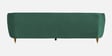 Hairo Velvet 3 Seater Sofa In Forest Green Colour